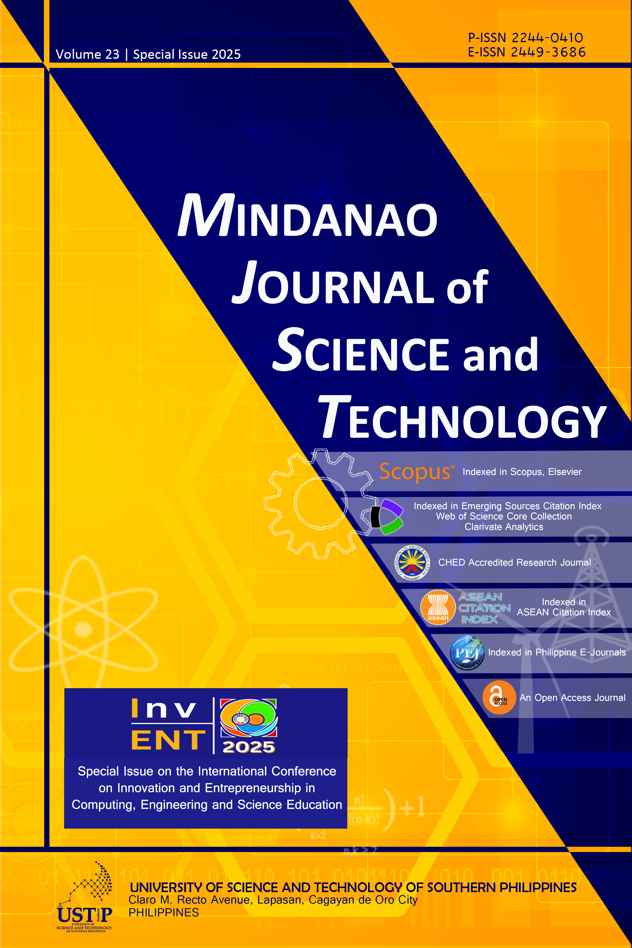 					View Vol. 23 No. Special Issue 1 (2025): Special Issue on the International Conference in Innovation and Entrepreneurship in Computing, Engineering and Science Education
				